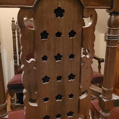 Lot 307: (6) Spanish Revival Dining Chairs (2 Captain Chairs)