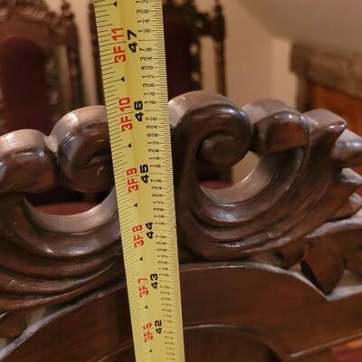 Lot 307: (6) Spanish Revival Dining Chairs (2 Captain Chairs)