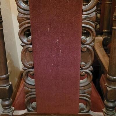 Lot 307: (6) Spanish Revival Dining Chairs (2 Captain Chairs)