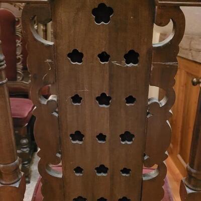 Lot 307: (6) Spanish Revival Dining Chairs (2 Captain Chairs)