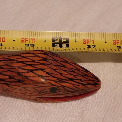 Lot 309: (2) Handpainted Wood Snakes