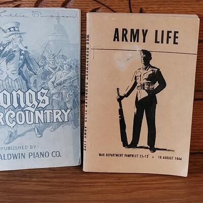 Lot 324: 1940 Songs of Our Country and 1944 Army Life Book