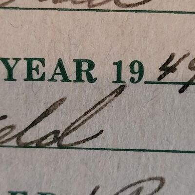 Lot 325: 1944 Weld County 4H Livestock Record Book and Vintage Cow Toy