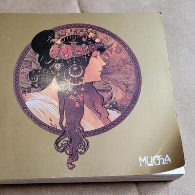 Lot 327: Vintage "Four Arts - Dance" Print by Alphons Mucha and Mucha Book 