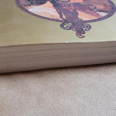 Lot 327: Vintage "Four Arts - Dance" Print by Alphons Mucha and Mucha Book 