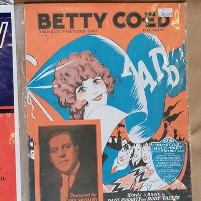 Lot 328: (3) Antique Sheets Music with Girl