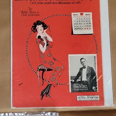 Lot 328: (3) Antique Sheets Music with Girl