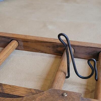 Lot 329: Antique Wall Hanging Coat Rack 