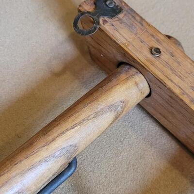 Lot 329: Antique Wall Hanging Coat Rack 