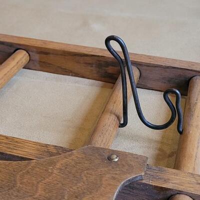 Lot 329: Antique Wall Hanging Coat Rack 