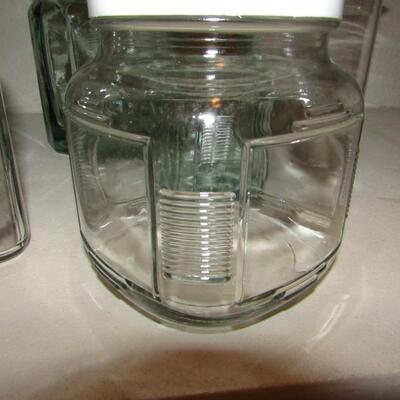 LOT 5  GLASS BOTTLES, JARS AND CONTAINERS