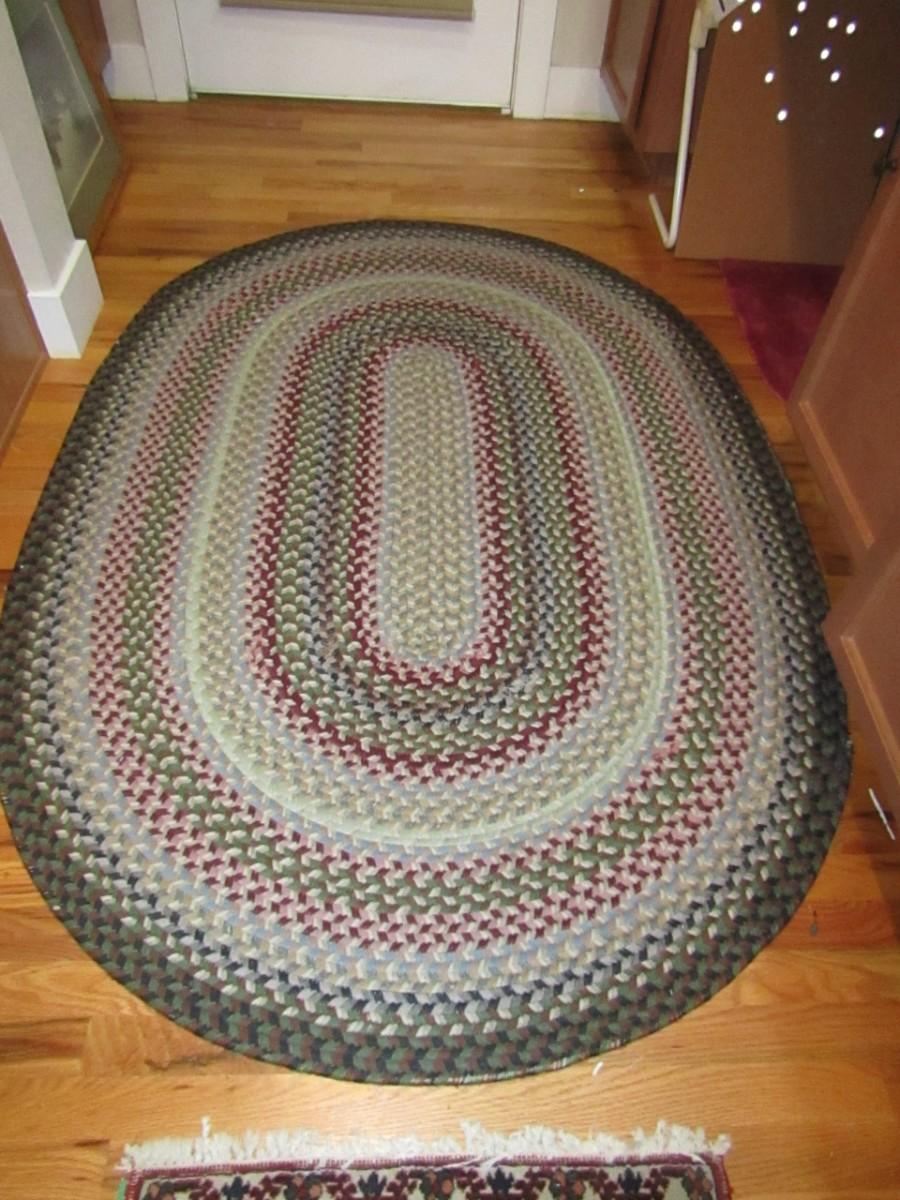 LOT 4 OVAL RAG RUG