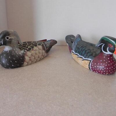 LOT 98   WOODEN MALLARD'S 