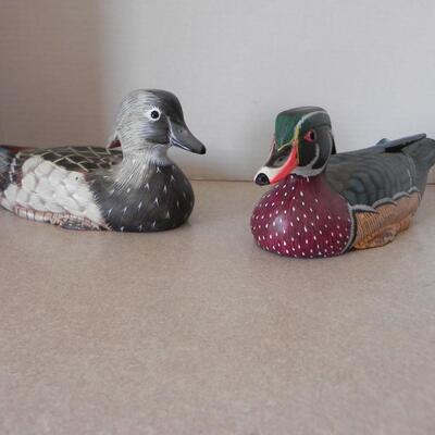 LOT 98   WOODEN MALLARD'S 