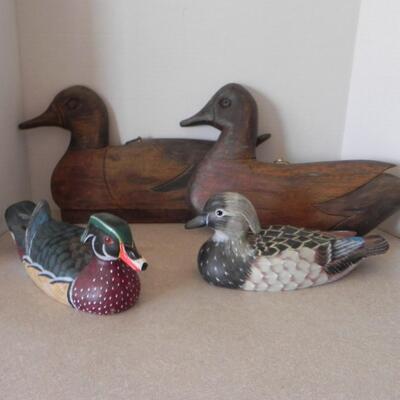 LOT 98   WOODEN MALLARD'S 