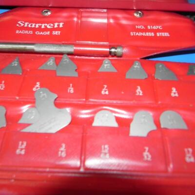 LOT 101 RADIUS GAUGE SET AND CALIPER