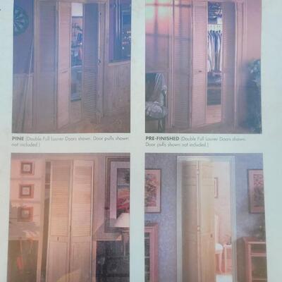 Lot 347: New Sealed 80 x 24 Bi Fold Door Kit 