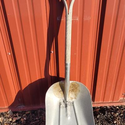 Lot 356: (2) Vintage Metal Snow Shovels