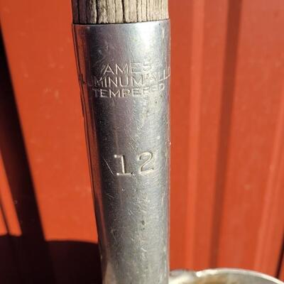 Lot 356: (2) Vintage Metal Snow Shovels
