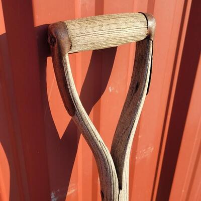 Lot 356: (2) Vintage Metal Snow Shovels