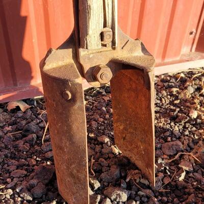 Lot 357: (2) Vintage Post Hole Diggers 