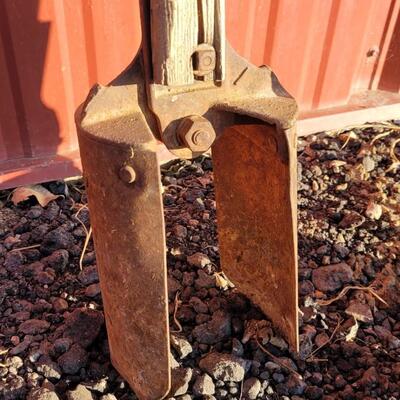Lot 357: (2) Vintage Post Hole Diggers 