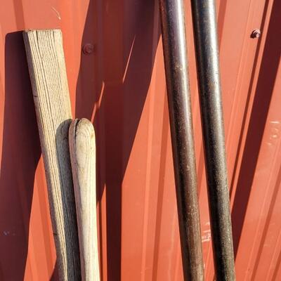 Lot 357: (2) Vintage Post Hole Diggers 
