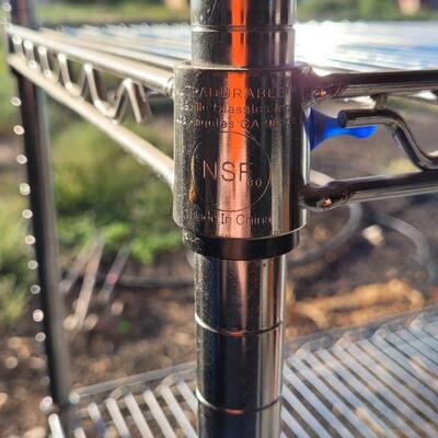 Lot 361: Metal Storage Rack on Wheels # 1 (76 x 18 x 47.5)