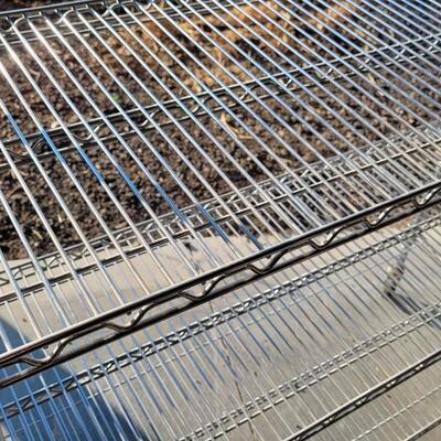Lot 361: Metal Storage Rack on Wheels # 1 (76 x 18 x 47.5)