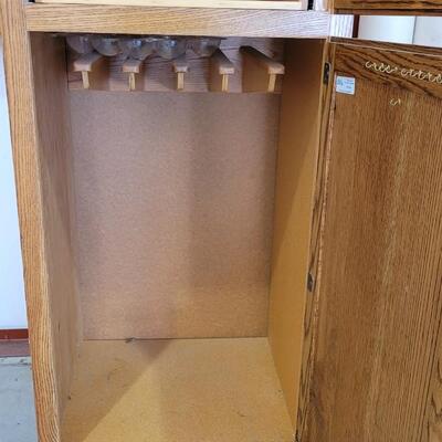Lot 365: Vintage Storage Cabinet w/ 2 Sections 96" x 24" x 27"