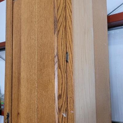 Lot 365: Vintage Storage Cabinet w/ 2 Sections 96" x 24" x 27"