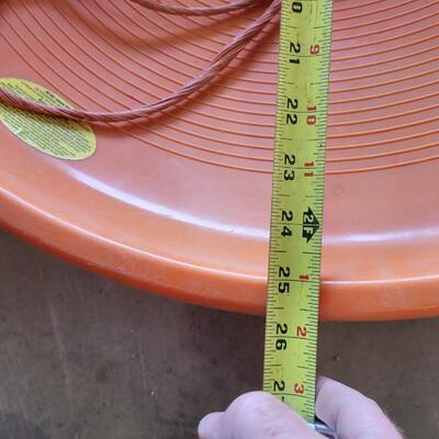 Lot 369: Vintage Orange Snow Sled Plastic 
