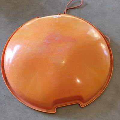 Lot 369: Vintage Orange Snow Sled Plastic 