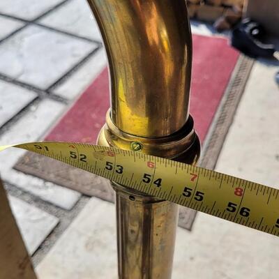 Lot 377: Antique Solid Brass Bed with Rails