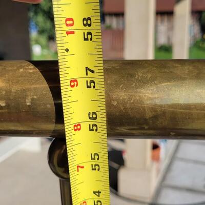 Lot 377: Antique Solid Brass Bed with Rails