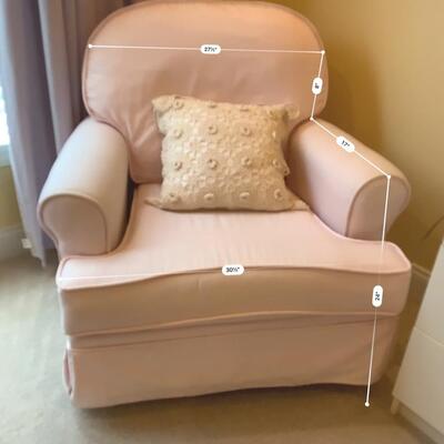Pink Plaid Roc king Chair 