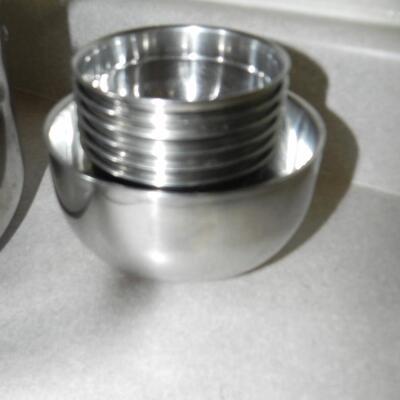 LOT 163 STAINLESS STEEL POTS 