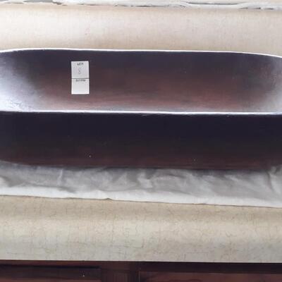 Lot 8 -Vintage Wooden Dough Bowl With Handles