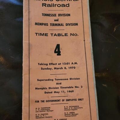 Lot 383: Assorted Vintage RAILROAD Time Tables and Collectibles 