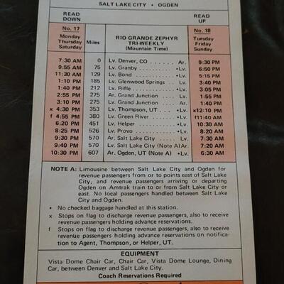 Lot 383: Assorted Vintage RAILROAD Time Tables and Collectibles 