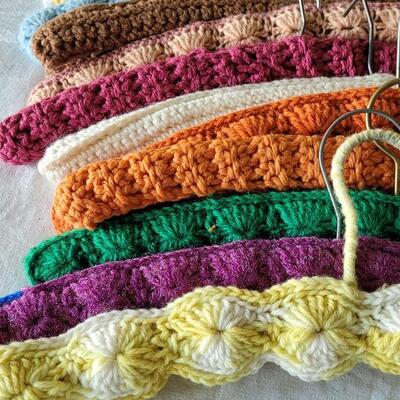 Lot 387: Vintage Crochet Hangers