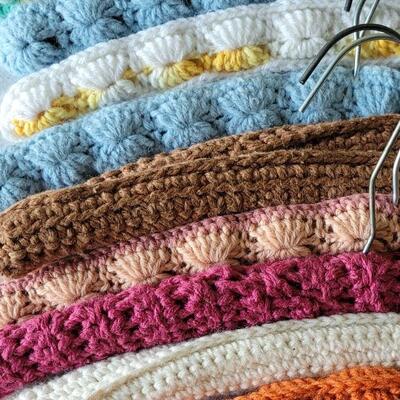 Lot 387: Vintage Crochet Hangers