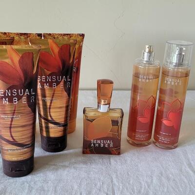 Lot 391: Bath & Body Works Sensual Amber Lotion, Body Spray and Perfume 
