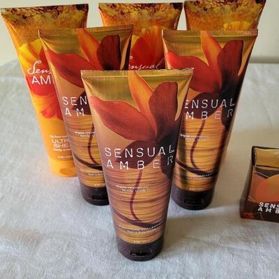 Lot 391: Bath & Body Works Sensual Amber Lotion, Body Spray and Perfume 
