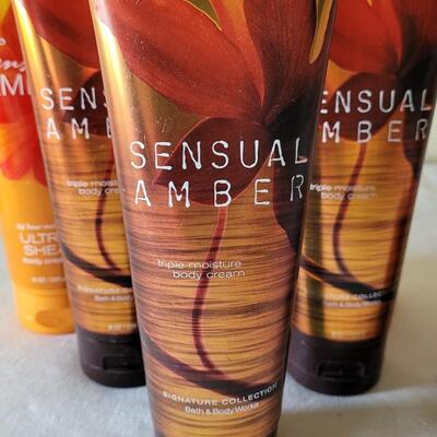 Lot 391: Bath & Body Works Sensual Amber Lotion, Body Spray and Perfume 