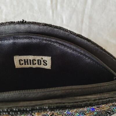 Lot 392: Peacock Beaded Purse - Chico's