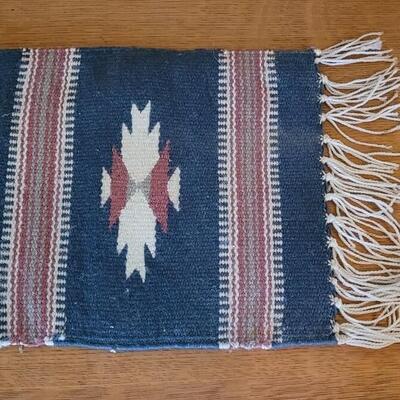 Lot 397: Small Chimayo Style Tabletop Weaving 