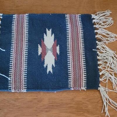 Lot 397: Small Chimayo Style Tabletop Weaving 