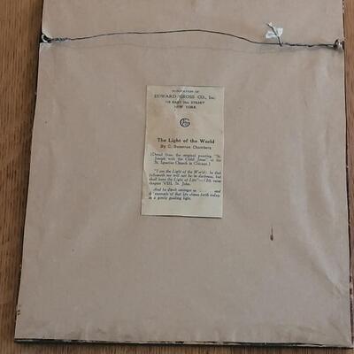 Lot 399: Antique Print "The Light of the World" by C. Bosses Chambers