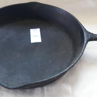 Lot 19 - Cast Iron Frying Pan - no Name Visible